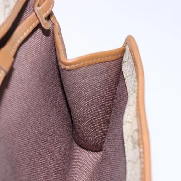 Christian Dior Honeycomb Canvas Shoulder Bag PVC Beige Gold Auth sw1104 - Picture 13 of 16